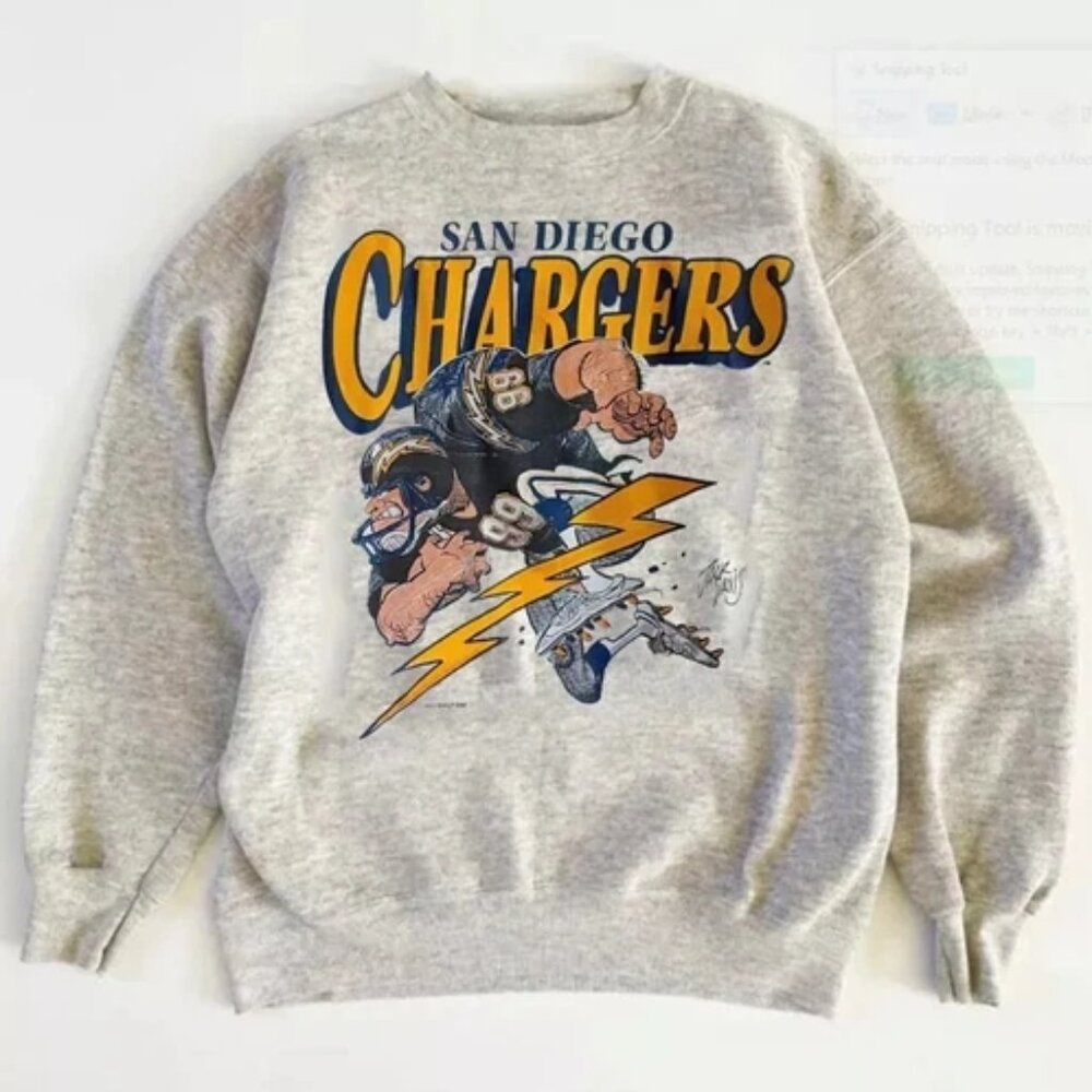 Vintage San Diego Chargers Football Unisex Sweatshirt, Retro NFL Men Women Shirt